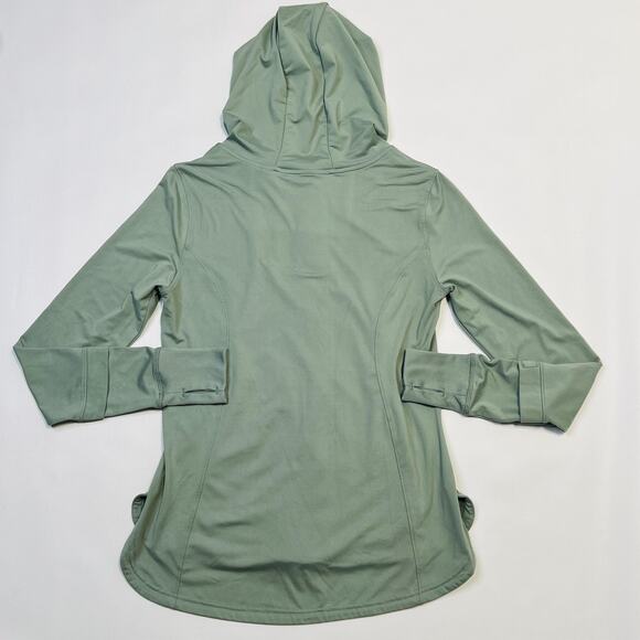 7Diamonds Core Jacket Womens Small Green Full Zip Hoodie Stretch Thumb Holes - Picture 10 of 13